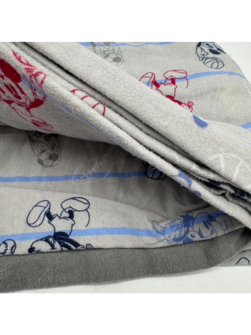 Disney Jumping Beans Bedsheet Flat & Fitted Sheet Set Twin Mickey Mouse Gray